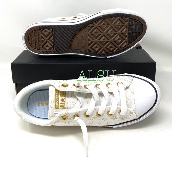 Converse Chuck 🔥SALE!🔥 Taylor AS Street Slip White Gold Kids Toddler 665514F - Picture 4 of 9